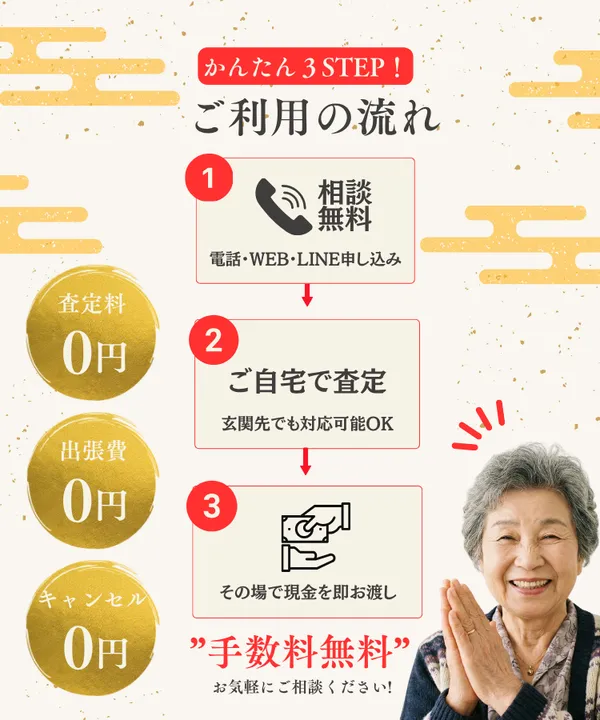かんたん3ステップ ご利用の流れ