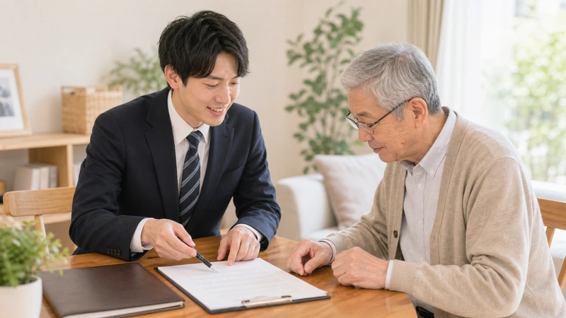 契約内容をわかりやすくご説明する様子